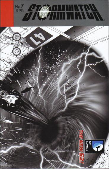 StormWatch (2011) issue 7-B Wraparound 1:25 Black and White Cover
