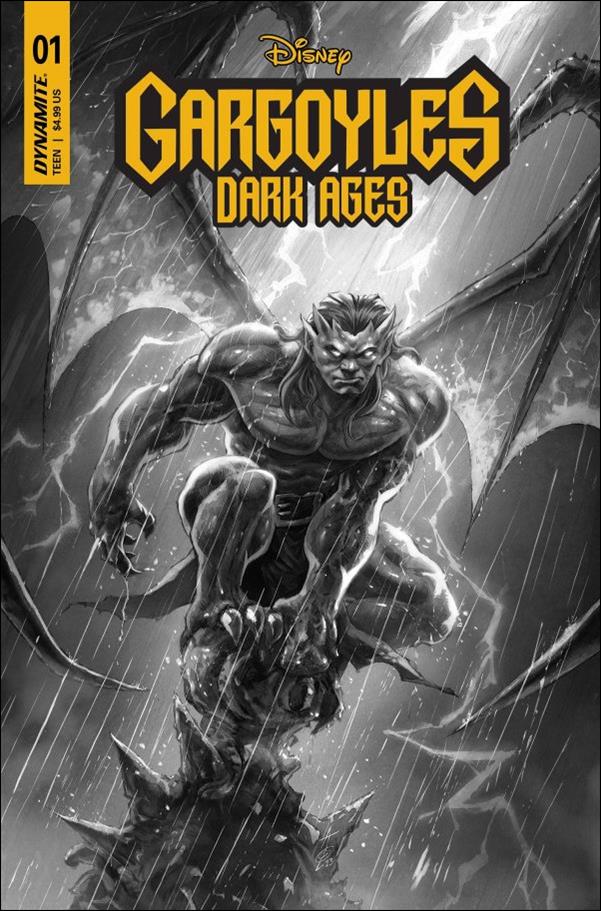 Gargoyles: Dark Ages issue 1-M Alan Quah 1:15 B&W Cover