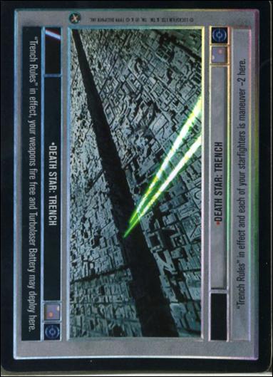 Star Wars: Reflections: A Collector's Bounty (Base Set) card 102 Death Star: Trench