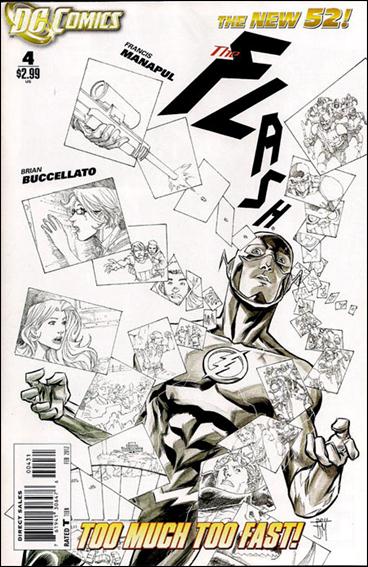 Flash (2011) issue 4-C Francis Manapul 1:200 Sketch Cover