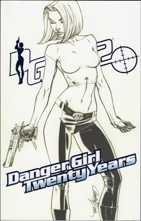 Danger Girl: Twenty Years issue 1-B 1:5 Line Art Cover