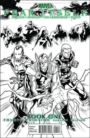 Fear Itself issue 1-J Stuart Immonen Sketch Cover (4th Printing)