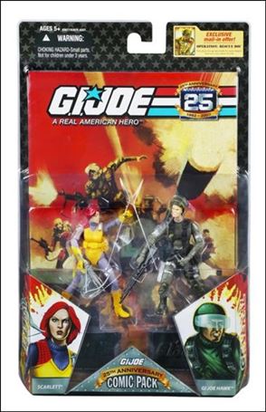 G.I. Joe 25th Anniversary Comic Packs figure 6 Scarlett and Hawk