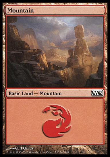 Magic the Gathering: 2013 Core Set (Base Set) card 242 Mountain