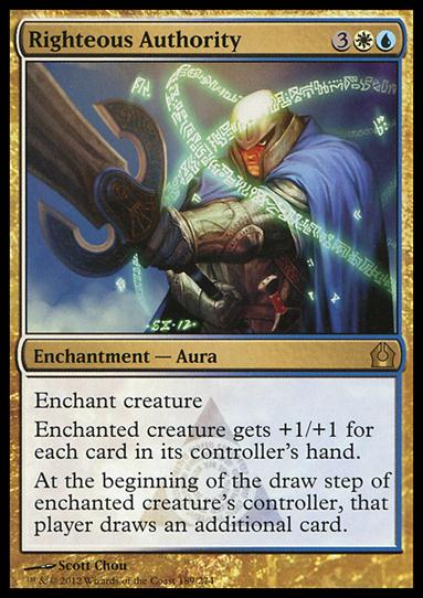 Magic the Gathering: Return to Ravnica (Base Set) card 189 Righteous Authority