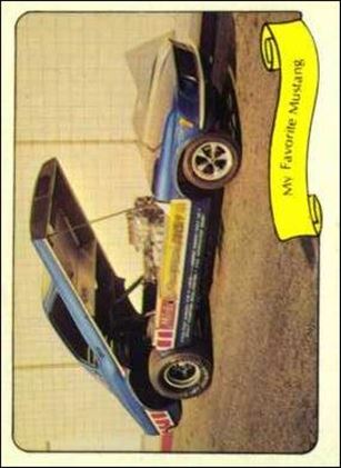 Kustom Cars II (Base Set) card 42-B My Favorite Mustang (Puzzle Back L Bottom Inner)