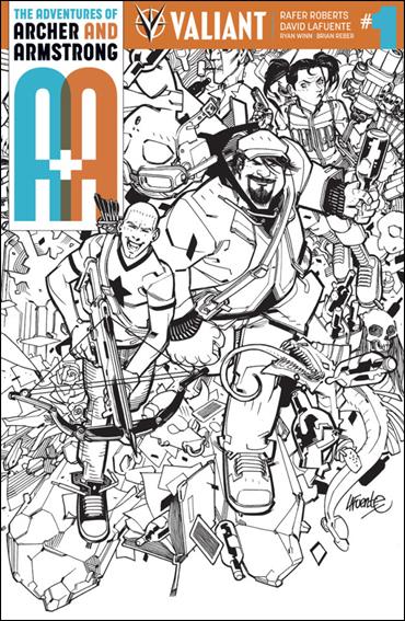 A&A: The Adventures of Archer & Armstrong issue 1-G David Lafuente 1:50 Black & White Cover