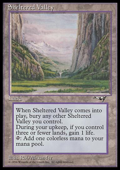 Magic the Gathering: Alliances (Base Set) card 142 Sheltered Valley