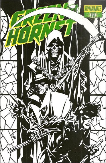 Green Hornet (2010) issue 11-D Phil Hester Black & White Cover