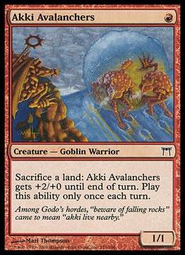 Magic the Gathering: Champions of Kamigawa (Base Set) card 151 Akki Avalanchers