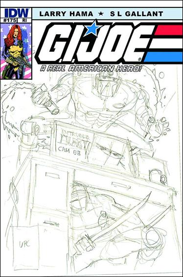 G.I. Joe: A Real American Hero issue 175-C Larry Hama 1:10 Sketch Cover