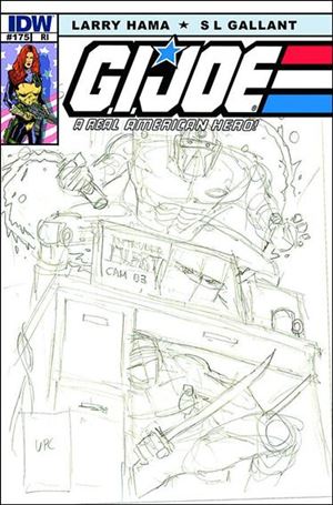 G.I. Joe: A Real American Hero issue 175-C Larry Hama 1:10 Sketch Cover