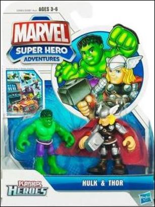 Marvel Super Hero Adventures figure 2 Hulk and Thor