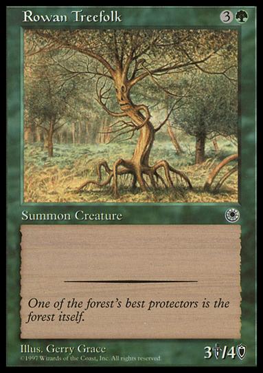 Magic the Gathering: Portal (Base Set) card 184 Rowan Treefolk