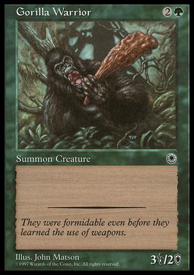 Magic the Gathering: Portal (Base Set) card 168 Gorilla Warrior