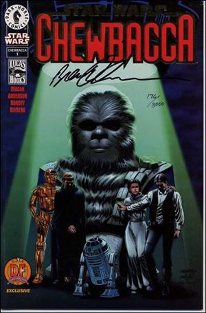 Star Wars: Chewbacca issue 1-C DF Gold Foil Cover (Signed by B. Anderson) 1/3000 