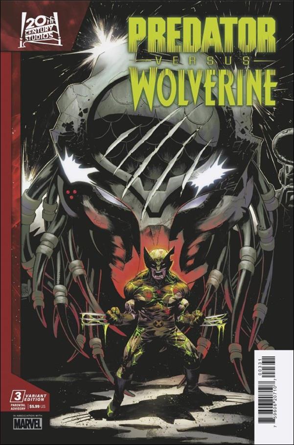Predator vs. Wolverine issue 3-B Adam Kubert Cover
