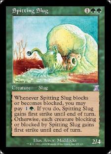 Magic the Gathering: Time Spiral (Timeshifted Subset) card 85 Spitting Slug