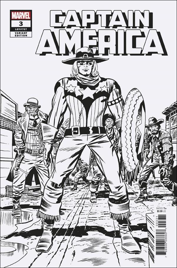 Captain America (2018) issue 3-D Jack Kirby B&W 1:100 Remastered Cover