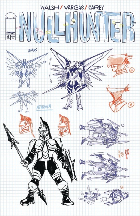 Nullhunter issue 6-D Gustaffo Vargas Design 1:20 Cover