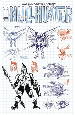 Nullhunter issue 6-D Gustaffo Vargas Design 1:20 Cover
