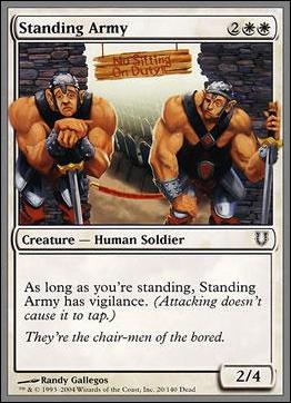 Magic the Gathering: Unhinged (Base Set) card 20 Standing Army