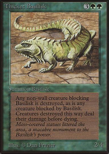 Magic the Gathering: Limited Edition Beta (Base Set) card 219 Thicket Basilisk