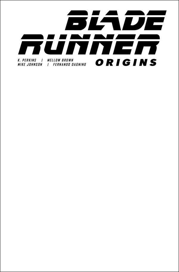 Blade Runner Origins issue 1-F Blank/Sketch Cover
