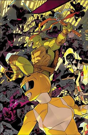 Mighty Morphin Power Rangers / Teenage Mutant Ninja Turtles II issue 1-B Dan Mora Connecting Cover 2