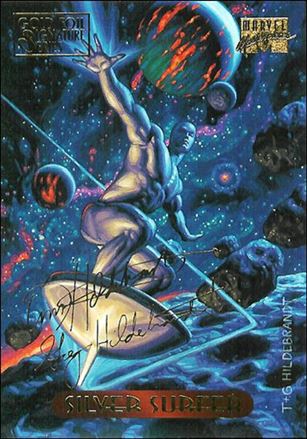 1994 Marvel Masterpieces (Gold-Foil Signature Parallel Base Set) card 111 Silver Surfer