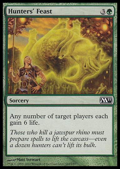 Magic the Gathering: 2011 Core Set (Base Set) card 182 Hunters' Feast