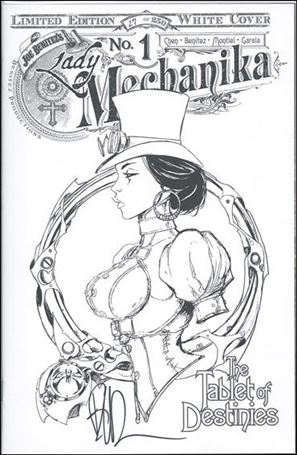 Lady Mechanika: The Tablet of Destinies issue 1-F Joe Benitez White Cover Signed 1/250