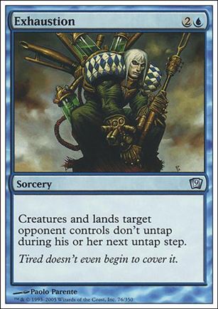 Magic the Gathering: 9th Edition (Base Set) card 76 Exhaustion