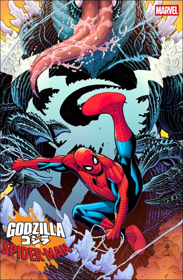 Godzilla vs. Spider-Man issue 1-F Nick Bradshaw Venomized Cover