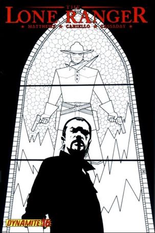Lone Ranger (2006) issue 16-B Black and White Cover