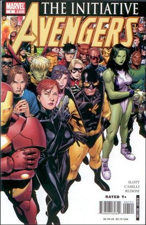 Avengers: The Initiative issue 1-B Right Side Group Cover