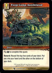 World of Warcraft: March of the Legion (Base Set) card 302 Forge Camp: Annihilated