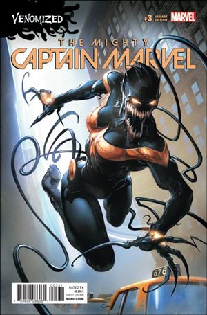 Mighty Captain Marvel issue 3-C Clayton Crain Venomized Cover