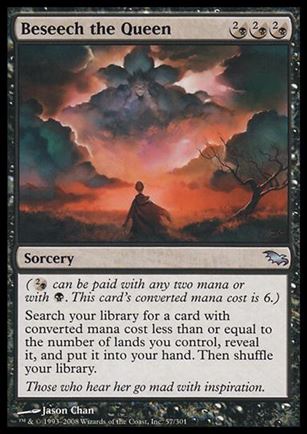 Magic the Gathering: Shadowmoor (Base Set) card 57 Beseech the Queen