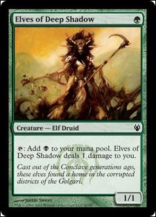 Magic the Gathering: Duel Decks: Izzet vs. Golgari (Base Set) card 47 Elves of Deep Shadow