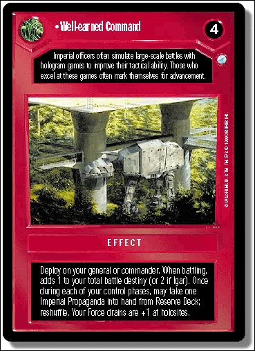 Star Wars: Endor Limited (Base Set) card 43 Well-earned Command