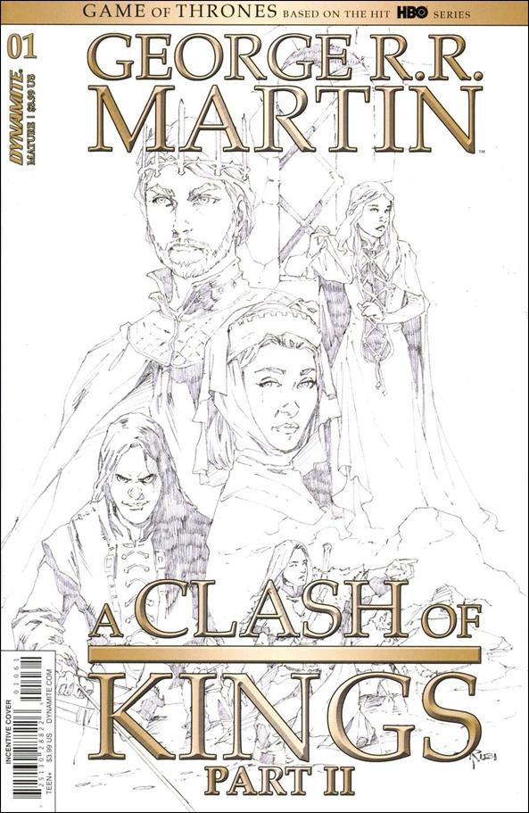 George R. R. Martin's A Clash of Kings (2020) issue 1-F Mel Rubi 1:20 Black & White Cover