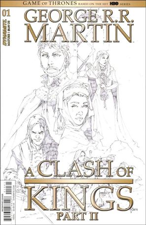 George R. R. Martin's A Clash of Kings (2020) issue 1-F Mel Rubi 1:20 Black & White Cover