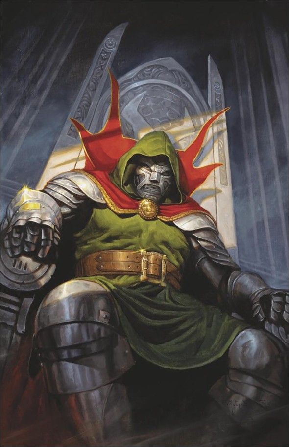 One World Under Doom issue 5-F Erik M. Gist Virgin 1:100 Cover