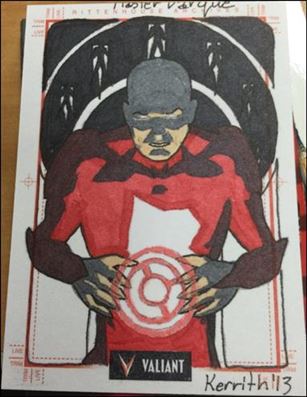 2013 Valiant Comics Preview Trading Card Set (Sketch Card Subset) card KJ-03