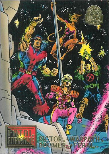 Marvel Universe: Series 5 (Base Set) card 13 Rictor, Warpath, Boomer and Feral