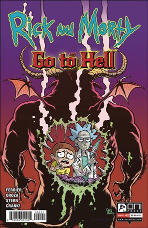 Rick and Morty Go to Hell issue 2-B Dave Crosland Cover