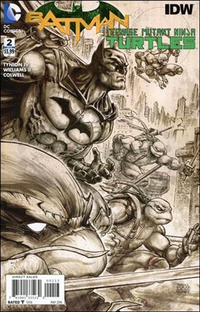 Batman/Teenage Mutant Ninja Turtles issue 2-D Freddie E. Williams II Cover (3rd Printing)
