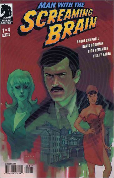 Man with the Screaming Brain issue 1 Phil Noto Cover