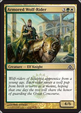 Magic the Gathering: Dragon's Maze (Base Set) card 52 Armored Wolf-Rider